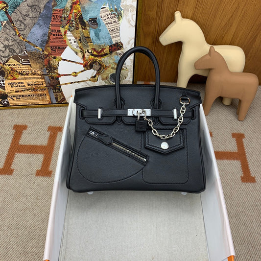 Birkin Rock Bulkin 25 Black Silver W Engraved