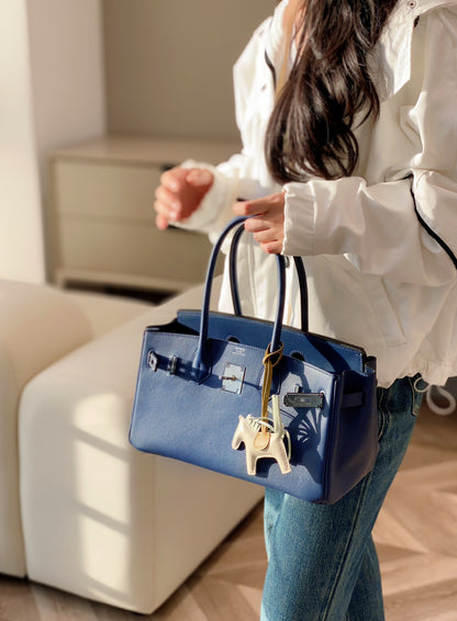 Mini Shoulder Birkin 29 Swift with Palladium Hardware