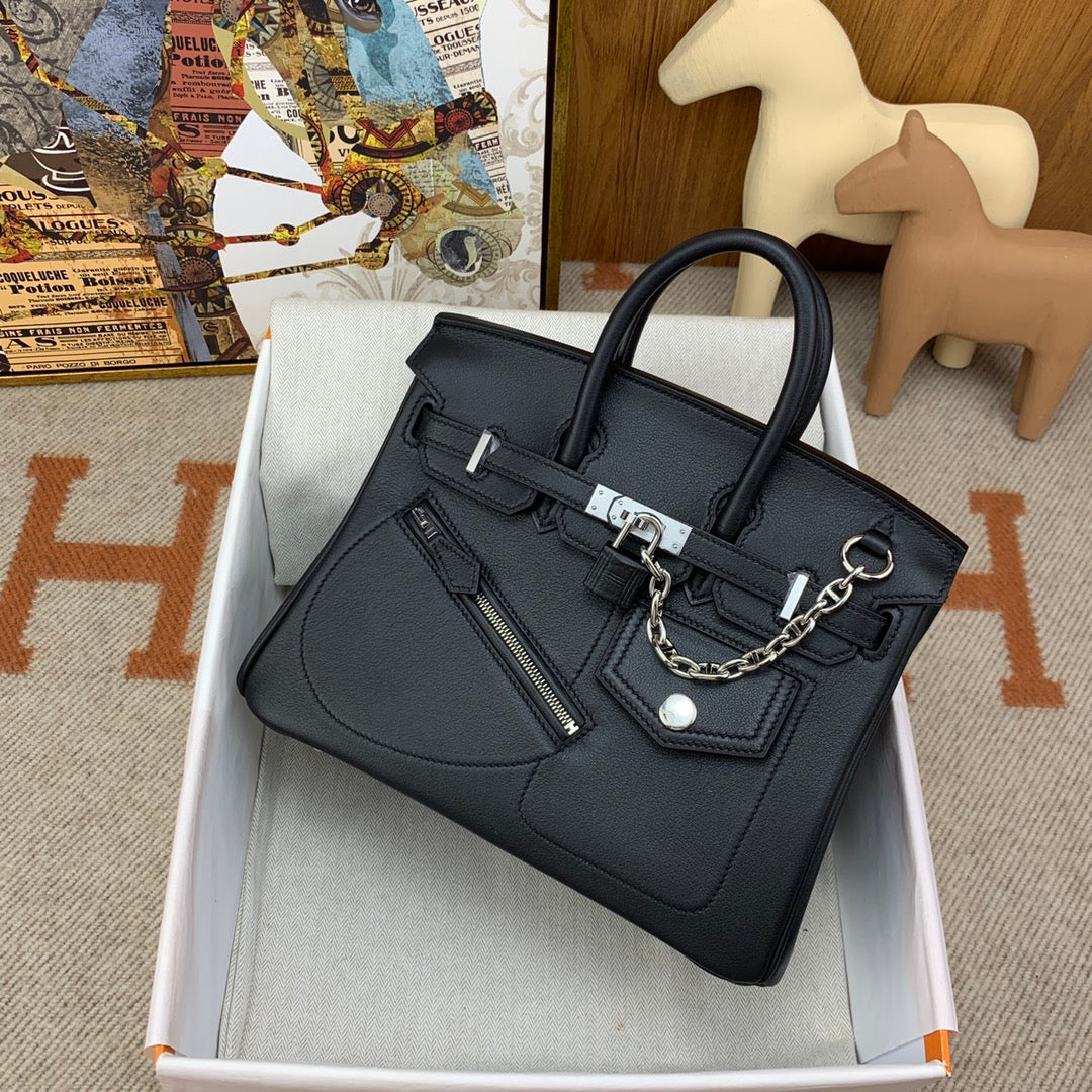 Birkin Rock Bulkin 25 Black Silver W Engraved