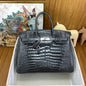 Birkin Shiny Porosus Crocodile 35 Rouge H