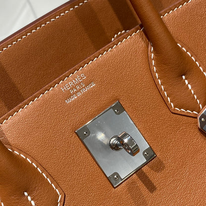 Mini Shoulder Birkin 29 Swift with Palladium Hardware