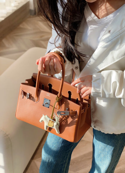 Mini Shoulder Birkin 29 Swift with Palladium Hardware