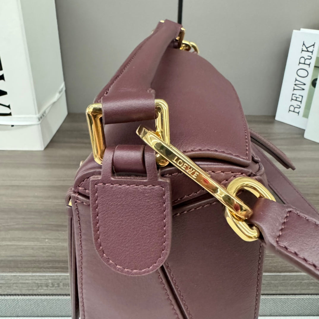 Puzzle bag in smooth calfskin