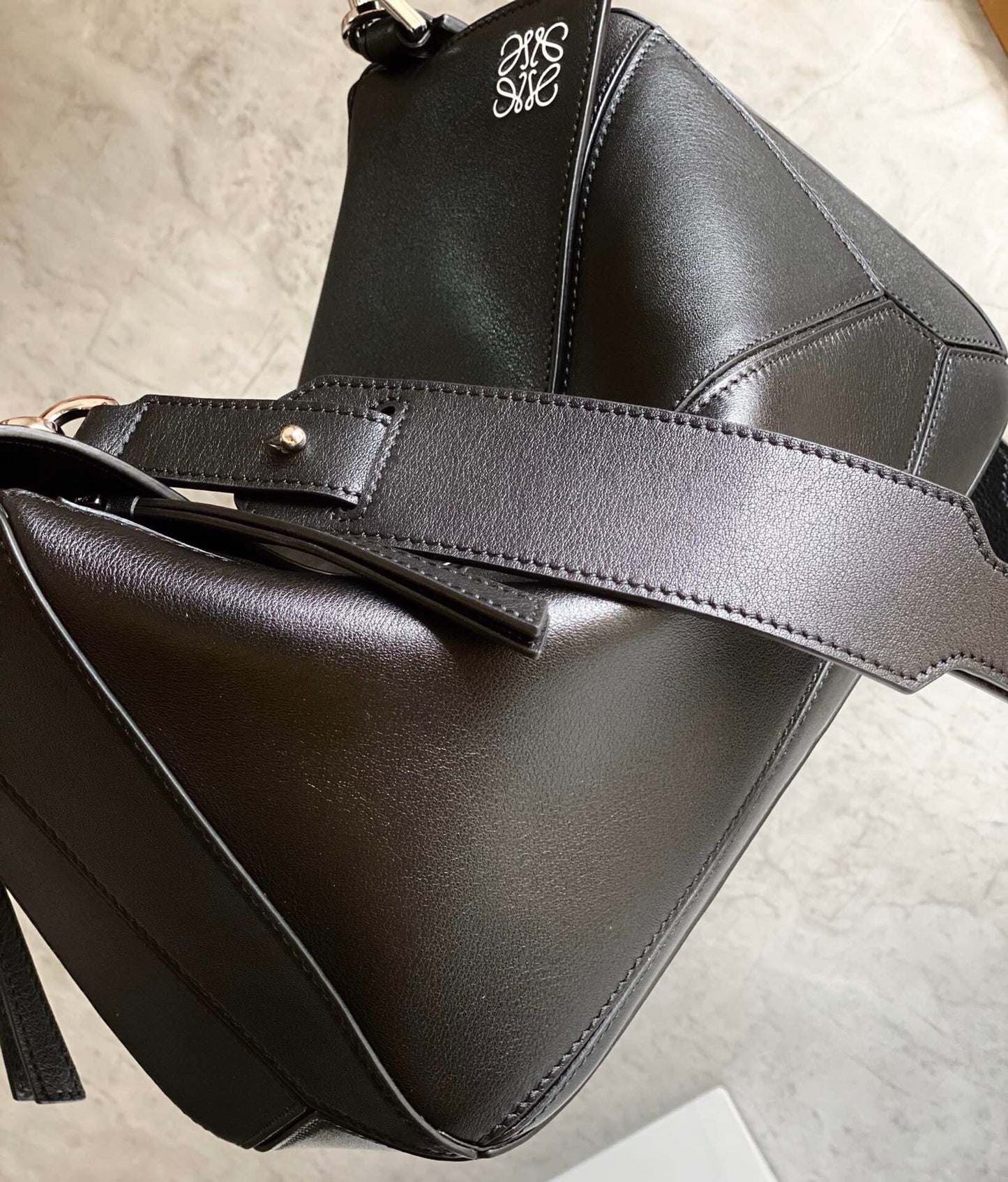 Puzzle bag in classic calfskin