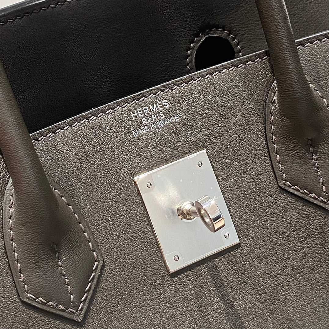 Mini Shoulder Birkin 29 Swift with Palladium Hardware