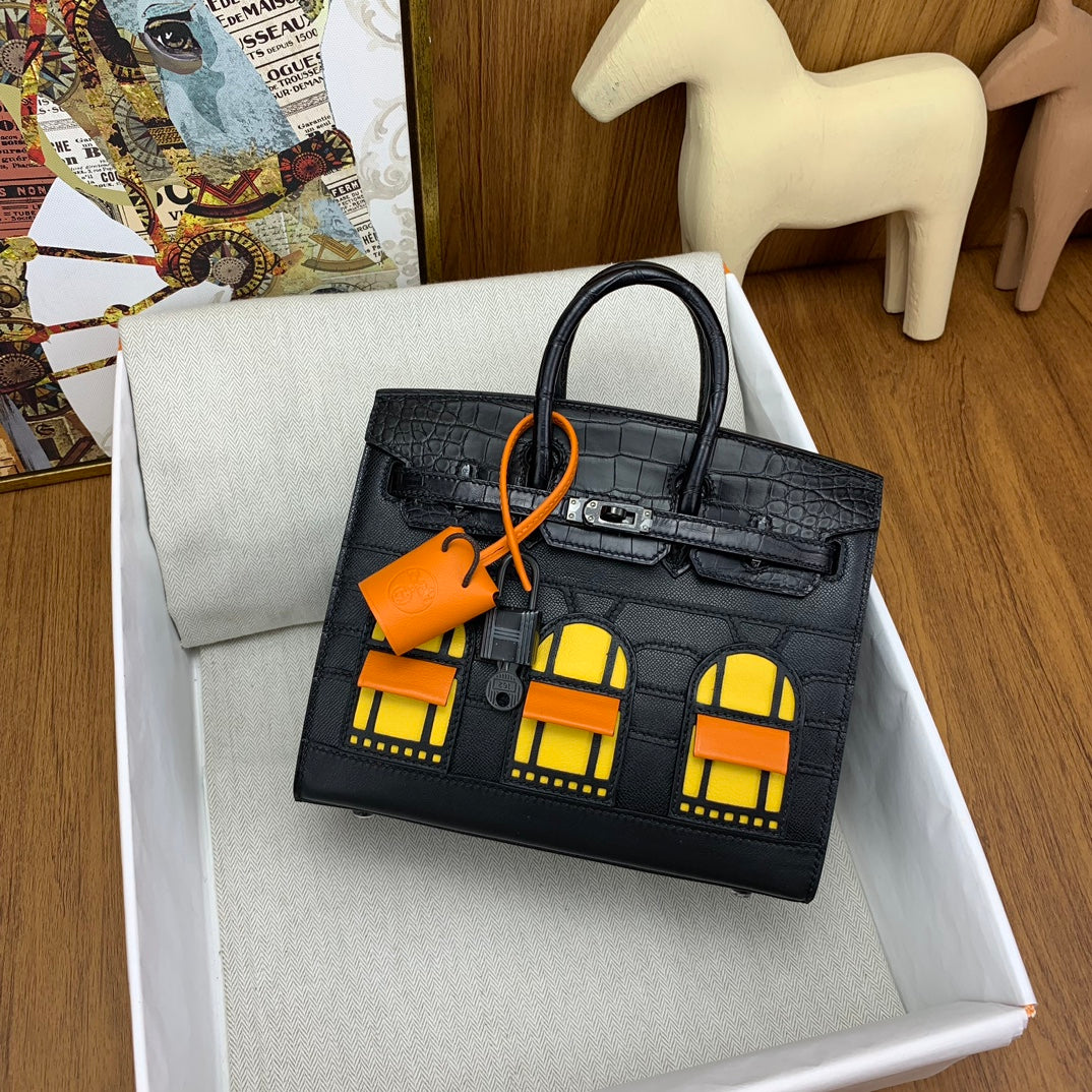 Birkin 20 Matte Alligator House Faubourg Sellier