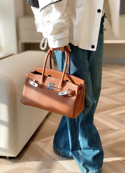 Mini Shoulder Birkin 29 Swift with Palladium Hardware