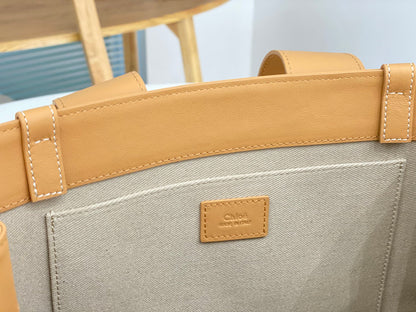 WOODY TOTE BAG IN SOFT LEATHER